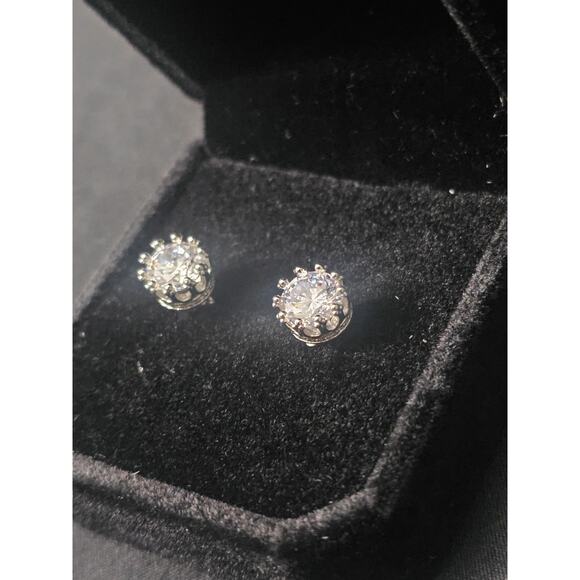 Amazon.com: Moissanite Earrings for Men Diamond Stud  3.00 carat Moissanite Stud 9.25 Sterling Silver Earrings- GRA CERTIFIED